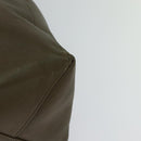 CELINE Vertical Cabas Hand Bag Leather Blue Brown Auth ki5445-13