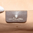 GUCCI GG Supreme Web Sherry Line Clutch Bag PVC Beige Red 156 01 031 Auth ki5446-9