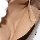 GUCCI GG Supreme Web Sherry Line Clutch Bag PVC Beige Red 156 01 031 Auth ki5446-11