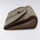 GUCCI GG Supreme Web Sherry Line Clutch Bag PVC Beige Red 156 01 031 Auth ki5446-4