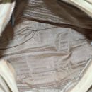 PRADA Shoulder Bag Nylon Leather Beige Auth ki5455-15