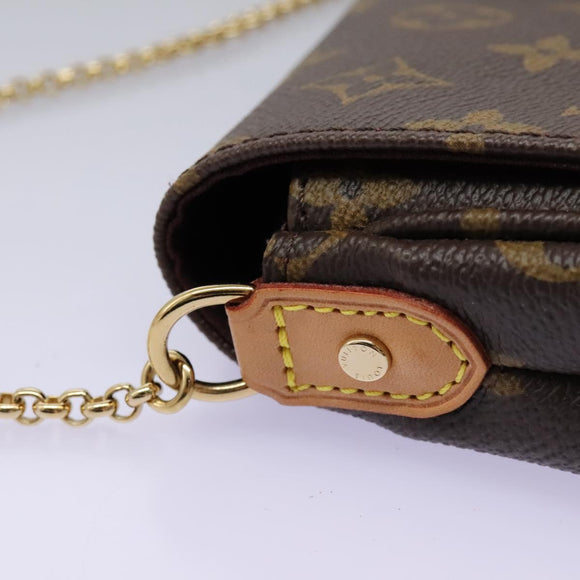 LOUIS VUITTON Monogram Favorit PM Shoulder Bag 2way M40717 LV Auth ki5466AV