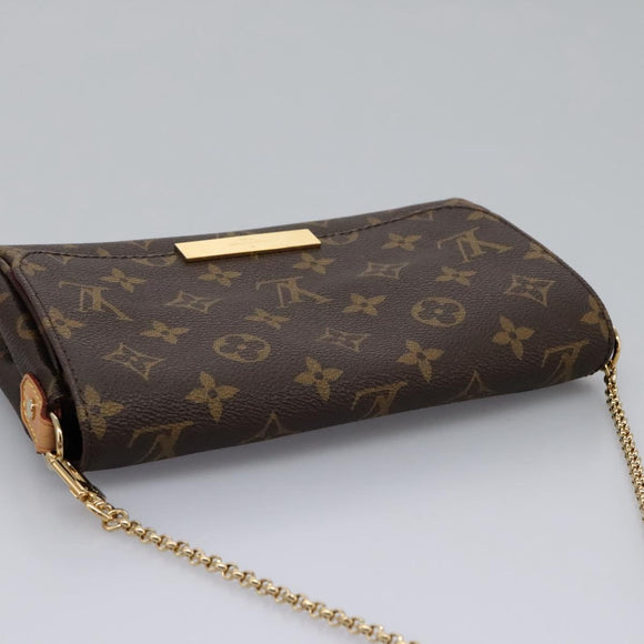 LOUIS VUITTON Monogram Favorit PM Shoulder Bag 2way M40717 LV Auth ki5466AV
