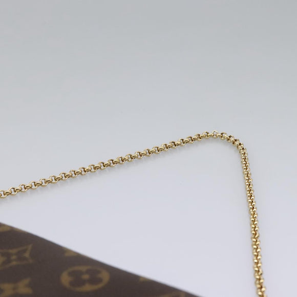 LOUIS VUITTON Monogram Favorit PM Shoulder Bag 2way M40717 LV Auth ki5466AV