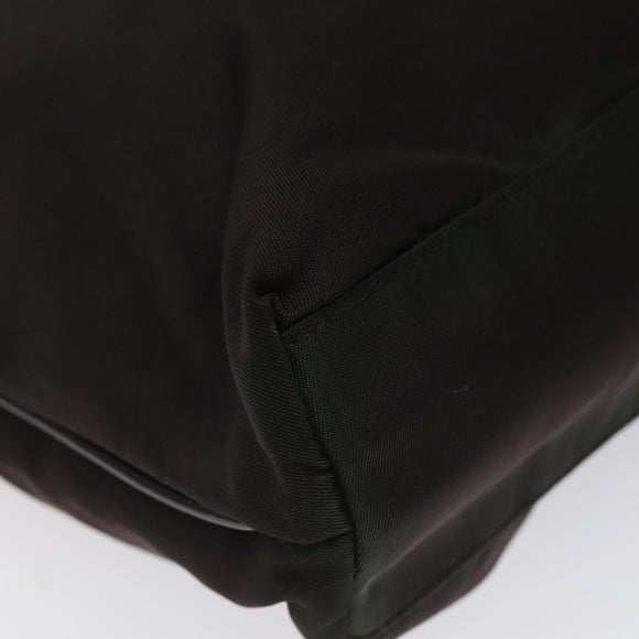 PRADA Hand Bag Nylon Khaki Auth ki5477