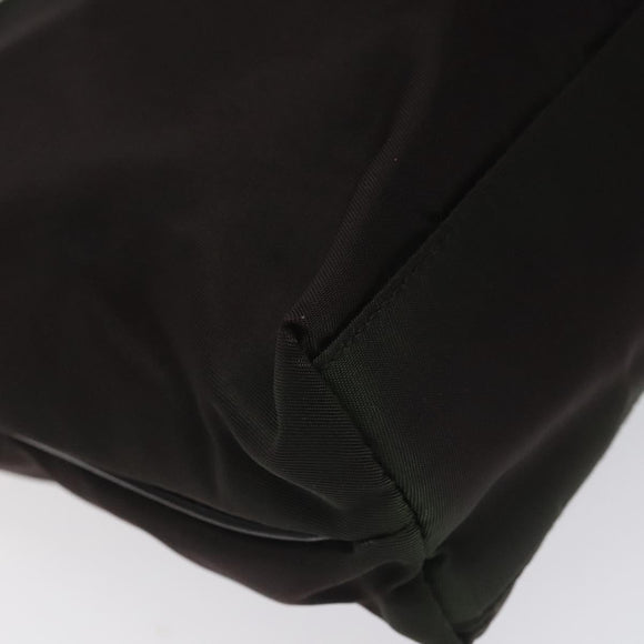 PRADA Hand Bag Nylon Khaki Auth ki5477