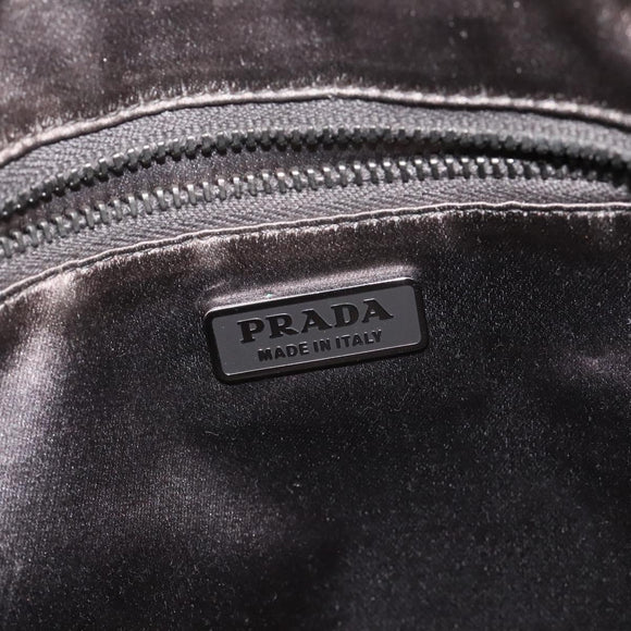 PRADA Hand Bag Nylon Khaki Auth ki5477
