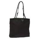 PRADA Hand Bag Nylon Khaki Auth ki5477-1