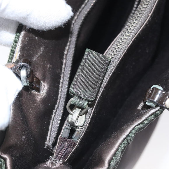 PRADA Hand Bag Nylon Khaki Auth ki5477