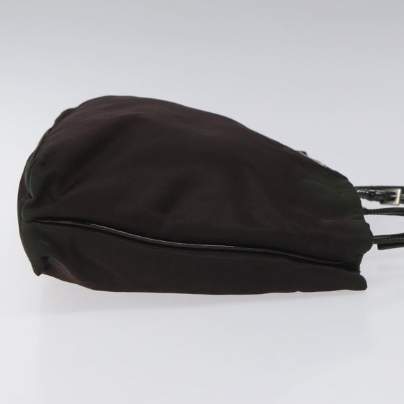 PRADA Hand Bag Nylon Khaki Auth ki5477