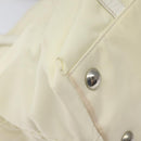 PRADA Hand Bag Nylon White Silver Auth ki5482-8