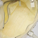 PRADA Hand Bag Nylon White Silver Auth ki5482-10