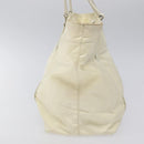 PRADA Hand Bag Nylon White Silver Auth ki5482-3