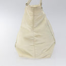 PRADA Hand Bag Nylon White Silver Auth ki5482-4
