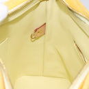 LOUIS VUITTON Monogram Vernis Houston Hand Bag Lime Yellow M91055 LV Auth ki5489-20