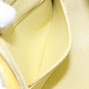 LOUIS VUITTON Monogram Vernis Houston Hand Bag Lime Yellow M91055 LV Auth ki5489-21