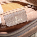 GUCCI GG Supreme Web Sherry Line Shoulder Bag PVC Beige Gold Red Auth ki5490-20