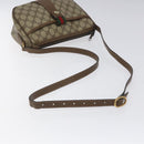 GUCCI GG Supreme Web Sherry Line Shoulder Bag PVC Beige Gold Red Auth ki5490-7