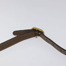 GUCCI GG Supreme Web Sherry Line Shoulder Bag PVC Beige Gold Red Auth ki5490-8