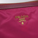 PRADA Tote Bag Nylon 2way Pink Gold Auth ki5497V-18