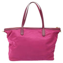 PRADA Tote Bag Nylon 2way Pink Gold Auth ki5497V-2