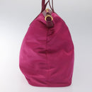 PRADA Tote Bag Nylon 2way Pink Gold Auth ki5497V-3