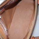 CELINE Macadam Canvas Hand Bag PVC Leather 2way Gold Brown Auth ki5507V-11