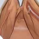 CELINE Macadam Canvas Hand Bag PVC Leather 2way Gold Brown Auth ki5507V-19