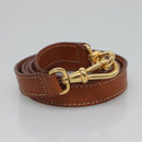 CELINE Macadam Canvas Hand Bag PVC Leather 2way Gold Brown Auth ki5507V-22