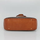 CELINE Macadam Canvas Hand Bag PVC Leather 2way Gold Brown Auth ki5507V-5