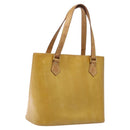 LOUIS VUITTON Monogram Vernis Houston Hand Bag Beige M91004 LV Auth ki5519-1