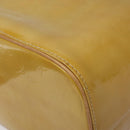 LOUIS VUITTON Monogram Vernis Houston Hand Bag Beige M91004 LV Auth ki5519-14