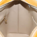 LOUIS VUITTON Monogram Vernis Houston Hand Bag Beige M91004 LV Auth ki5519-18