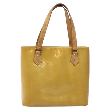 LOUIS VUITTON Monogram Vernis Houston Hand Bag Beige M91004 LV Auth ki5519 - 0