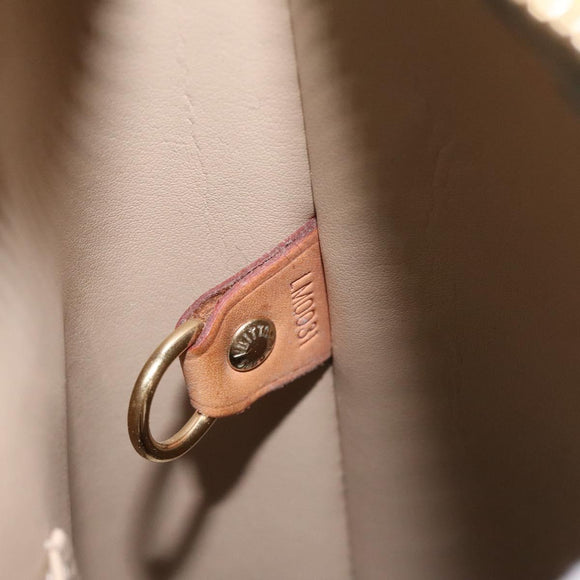 LOUIS VUITTON Monogram Vernis Houston Hand Bag Beige M91004 LV Auth ki5519