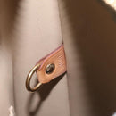 LOUIS VUITTON Monogram Vernis Houston Hand Bag Beige M91004 LV Auth ki5519-12