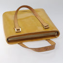 LOUIS VUITTON Monogram Vernis Houston Hand Bag Beige M91004 LV Auth ki5519-6