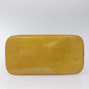 LOUIS VUITTON Monogram Vernis Houston Hand Bag Beige M91004 LV Auth ki5519-5