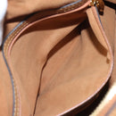 MCM Vicetos Logogram Hand Bag PVC Leather Brown Gold Auth ki5520-23