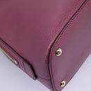 GUCCI Lady Dollar Hand Bag Leather 2way Gold Pink Auth ki5528AV-8