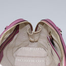 GUCCI Lady Dollar Hand Bag Leather 2way Gold Pink Auth ki5528AV-21