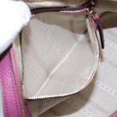 GUCCI Lady Dollar Hand Bag Leather 2way Gold Pink Auth ki5528AV-24