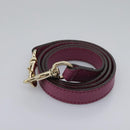 GUCCI Lady Dollar Hand Bag Leather 2way Gold Pink Auth ki5528AV-28