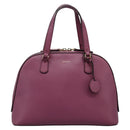 GUCCI Lady Dollar Hand Bag Leather 2way Gold Pink Auth ki5528AV-13