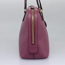 GUCCI Lady Dollar Hand Bag Leather 2way Gold Pink Auth ki5528AV-4