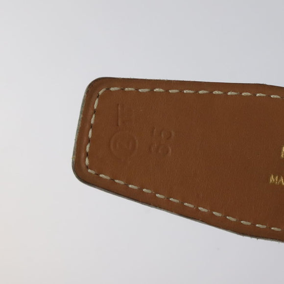 HERMES Twotone Constance H Belt Leather 31.1"" Black Auth ki5531