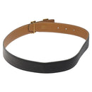 HERMES Twotone Constance H Belt Leather 31.1"" Black Auth ki5531-3