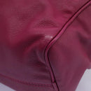 LOEWE Amazonas Mini Boston Bag Leather 2way Pink Gold Auth ki5532V-15