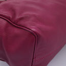 LOEWE Amazonas Mini Boston Bag Leather 2way Pink Gold Auth ki5532V-16