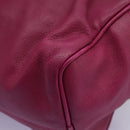 LOEWE Amazonas Mini Boston Bag Leather 2way Pink Gold Auth ki5532V-17